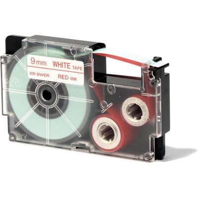 Casio Beschriftungsband, Farbband rot auf weiss 9mm 9mm x 8m Labelprinter 6-12mm 6-18mm 6-24mm (0.90 cm, Rot, Weiss) Casio Beschriftungsband, Farbband rot auf weiss 9mm 9mm x 8m Labelprinter 6-12mm 6-18mm 6-24mm (0.90 cm, Rot, Weiss)