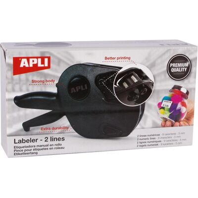 Agipa, Beschriftungsgerät Zubehör, Preisauszeichner 102365, 2-zeilig, 9-stellig Agipa, Beschriftungsgerät Zubehör, Preisauszeichner 102365, 2-zeilig, 9-stellig