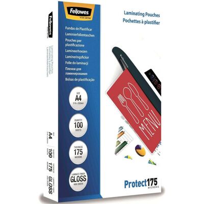 Fellowes Laminierfolie, Protect 175 (A4, 100 Stk., 175 µm) Fellowes Laminierfolie, Protect 175 (A4, 100 Stk., 175 µm)