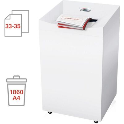 HSM Pure 830 Aktenvernichter - Partikelschnitt P-4, 35 Blatt, 150L, Weiß HSM Pure 830 Aktenvernichter - Partikelschnitt P-4, 35 Blatt, 150L, Weiß