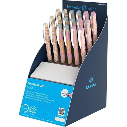 Schneider, Schreibstifte, Glam M Füllfederhalter (18 Stück) (Mehrfarbig, 18 x)