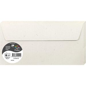 Clairefontaine, Briefumschlag, Packung mit Umschlägen (110 x 220 mm, dl, 20x) Clairefontaine, Briefumschlag, Packung mit Umschlägen (110 x 220 mm, dl, 20x)