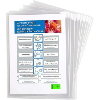 Tarifold, Mappe, 25 Sichthüllen transparent genarbt (A4, 25x) Tarifold, Mappe, 25 Sichthüllen transparent genarbt (A4, 25x)