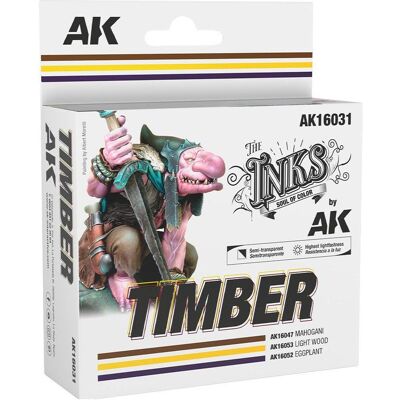 AK Interactive, Ersatzpatronen + Tintenfass, Timber (Mehrfarbig, 3 Stk.) AK Interactive, Ersatzpatronen + Tintenfass, Timber (Mehrfarbig, 3 Stk.)