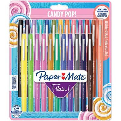 Paper Mate, Schreibstifte, Faserschreiber Flair Candy Pop (24x) Paper Mate, Schreibstifte, Faserschreiber Flair Candy Pop (24x)