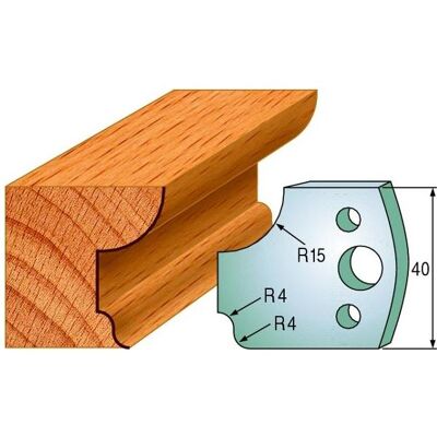 CMT, Cutter, 691.043 Gegenmesserpaar Höhe 40 mm Nummer 43 CMT, Cutter, 691.043 Gegenmesserpaar Höhe 40 mm Nummer 43