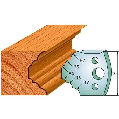 CMT, Cutter, 691.021 Gegenmesserpaar Höhe 40 mm Nummer 21 CMT, Cutter, 691.021 Gegenmesserpaar Höhe 40 mm Nummer 21
