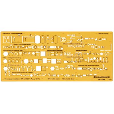 Standardgraph, Lineal, Installationsschablone TRWI tr (26 cm, Kunststoff) Standardgraph, Lineal, Installationsschablone TRWI tr (26 cm, Kunststoff)