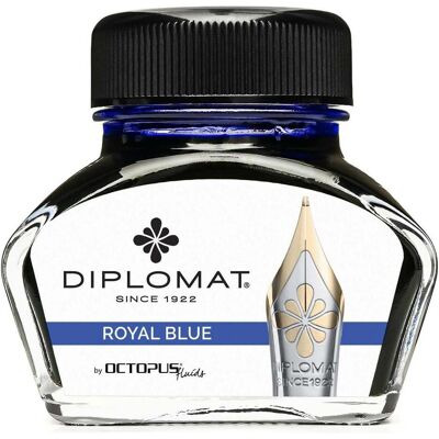 Diplomat, Ersatzpatronen + Tintenfass, Tintenglas Königsblau 30ml (Blau, 1 Stk.) Diplomat, Ersatzpatronen + Tintenfass, Tintenglas Königsblau 30ml (Blau, 1 Stk.)