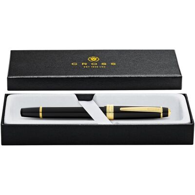 Cross Schreibstifte, Füllfederhalter Bailey Light Schwarz/Gold, Extra-Fein, in Geschenkbox (1x) Cross Schreibstifte, Füllfederhalter Bailey Light Schwarz/Gold, Extra-Fein, in Geschenkbox (1x)