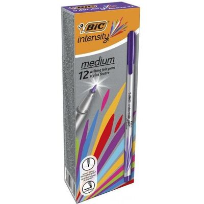 Bic, Marker, Fasermaler Intensity Medium, Strichfarbe: lila (12x) Bic, Marker, Fasermaler Intensity Medium, Strichfarbe: lila (12x)