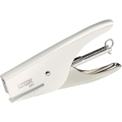 Rapid, Heftgerät, Retro Classic S51, 15 Blätter, Edelstahl, Weiss, Standard-Clinch, 21/4, Metall, 80 g/m² (15 Blätter) Rapid, Heftgerät, Retro Classic S51, 15 Blätter, Edelstahl, Weiss, Standard-Clinch, 21/4, Metall, 80 g/m² (15 Blätter)