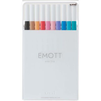 Uni-ball, Schreibstifte, Faserschreiber Emott Soft Pastell 0.4 mm, 10er-Set (10x) Uni-ball, Schreibstifte, Faserschreiber Emott Soft Pastell 0.4 mm, 10er-Set (10x)