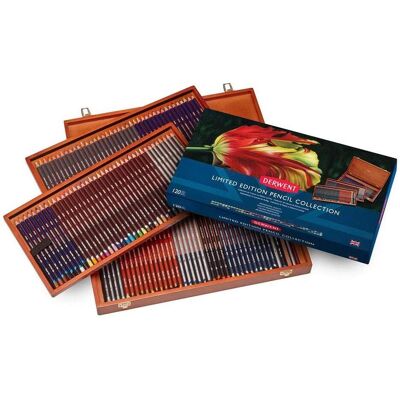 Derwent Inktense Bleistifte - 120 Farben in Holzbox - Buntstifte Derwent Inktense Bleistifte - 120 Farben in Holzbox - Buntstifte