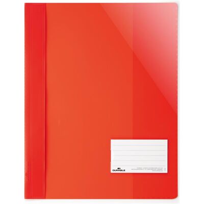 Durable, Mappe, 25 Schnellhefter Kunststoff rot DIN A4 überbreit (A4+, 25x) Durable, Mappe, 25 Schnellhefter Kunststoff rot DIN A4 überbreit (A4+, 25x)