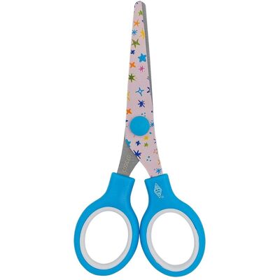 Wedo, Schere, Bastelschere FANTASY Sterne, rund, 130 mm, blau für Rechtshänder, aus rostfreiem Edelstahl, bedru (13 cm) Wedo, Schere, Bastelschere FANTASY Sterne, rund, 130 mm, blau für Rechtshänder, aus rostfreiem Edelstahl, bedru (13 cm)