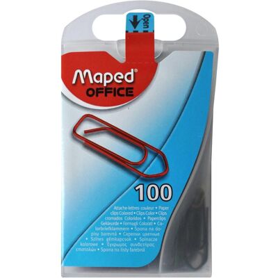 Maped, Büroklammer, Büroklammern 25mm farb. sor. (100x) Maped, Büroklammer, Büroklammern 25mm farb. sor. (100x)