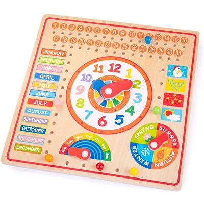 Bigjigs Kalender, Uhr Tage und Monate Bigjigs Kalender, Uhr Tage und Monate