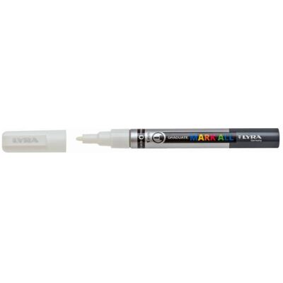 Lyra, Marker, Graduate Mark All Permanentmarker Mit spitzer/dünner Spitze Weiss 6 Stk. (6x) Lyra, Marker, Graduate Mark All Permanentmarker Mit spitzer/dünner Spitze Weiss 6 Stk. (6x)