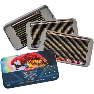 Derwent, Malstifte, Farbstifte Chromaflow Professional 100 Stück (100x) Derwent, Malstifte, Farbstifte Chromaflow Professional 100 Stück (100x)