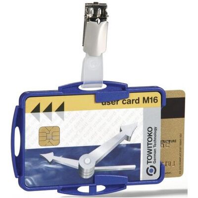 Durable, Informationsschild, Ausweishalter mit Clip für 2 Karten 1 Pg. à 25 Stück 821806 Durable, Informationsschild, Ausweishalter mit Clip für 2 Karten 1 Pg. à 25 Stück 821806