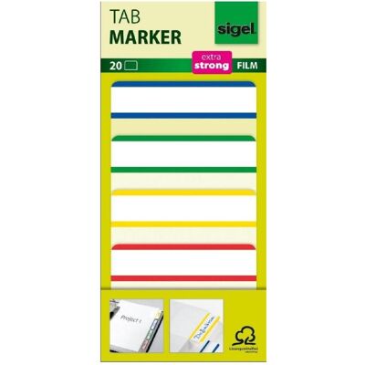 Sigel, Haftnotiz, Tab-Marker (297 x 210 mm) Sigel, Haftnotiz, Tab-Marker (297 x 210 mm)