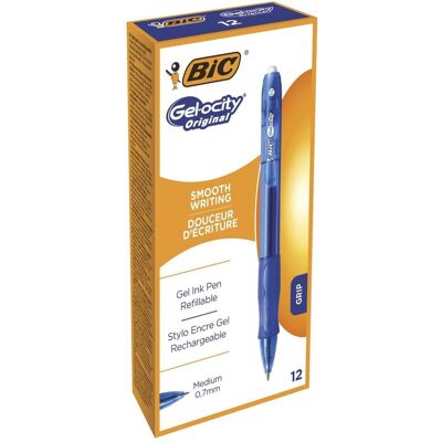 Bic, Schreibstifte, Gelschreiber Gel-Ocity 0,7 mm, blau, 12er-Pack 600666 (12x) Bic, Schreibstifte, Gelschreiber Gel-Ocity 0,7 mm, blau, 12er-Pack 600666 (12x)