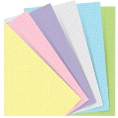 Filofax, Kalender, Einlage Size Notizpapier Pastell punktkariert farbig 72 Blatt (A5) Filofax, Kalender, Einlage Size Notizpapier Pastell punktkariert farbig 72 Blatt (A5)