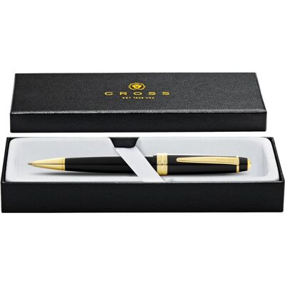 Cross Schreibstifte, Kugelschreiber Bailey light Schwarz, Goldbeschläge in Geschenkbox (1x) Cross Schreibstifte, Kugelschreiber Bailey light Schwarz, Goldbeschläge in Geschenkbox (1x)