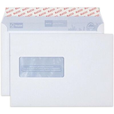Elco, Briefumschlag, Couvert Proclima, Fenster links (C5, 500x) Elco, Briefumschlag, Couvert Proclima, Fenster links (C5, 500x)