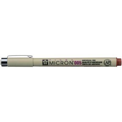 Sakura, Schreibstifte, Fineliner PIGMA MICRON 005, braun (1x) Sakura, Schreibstifte, Fineliner PIGMA MICRON 005, braun (1x)
