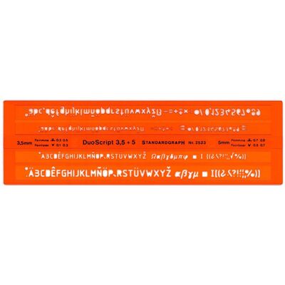 DUX, Lineal, Schriftschablone DUX, Lineal, Schriftschablone