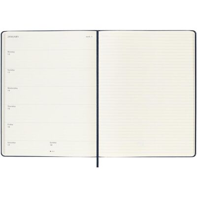 Moleskine, Agenda, 12 Monate Wochen NotizKalende (A4, 1 Woche / 1 Seite) Moleskine, Agenda, 12 Monate Wochen NotizKalende (A4, 1 Woche / 1 Seite)