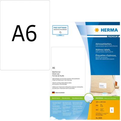 HERMA, Etiketten, Versandetiketten A6 HERMA, Etiketten, Versandetiketten A6