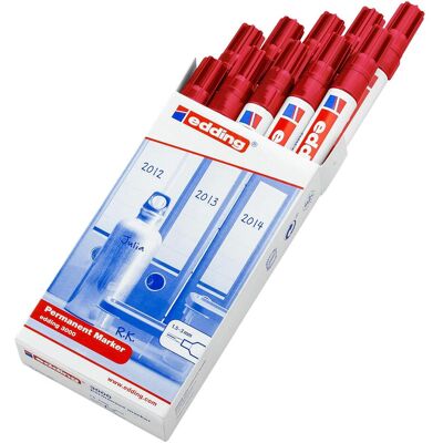 Edding, Marker, Permanentmarker 3000 (10x) Edding, Marker, Permanentmarker 3000 (10x)