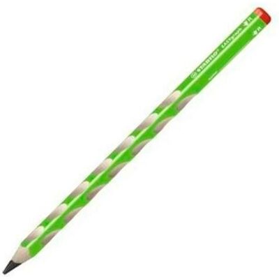 STABILO, Bleistift, Ergonomischer Dreikant-Bleistift für Rechtshänder - EASYgraph in grün - 12er Pack - Härtegra (3.15 mm, HB, 12x) STABILO, Bleistift, Ergonomischer Dreikant-Bleistift für Rechtshänder - EASYgraph in grün - 12er Pack - Härtegra (3.15 mm, HB, 12x)