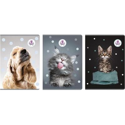Beniamin, Heft + Block, Notizbuch A4/60K Raster The Sweet Pets (5 Stück) (A4, Weicher Einband) Beniamin, Heft + Block, Notizbuch A4/60K Raster The Sweet Pets (5 Stück) (A4, Weicher Einband)