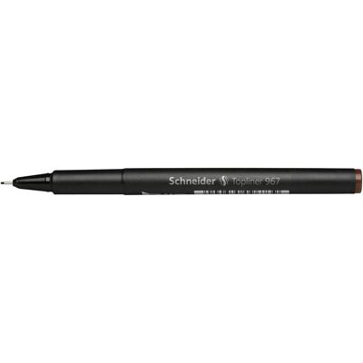 5x Schneider, Schreibstifte, Fineliner 967 0.4 mm, Braun, 1 Stück, Set (1x) 5x Schneider, Schreibstifte, Fineliner 967 0.4 mm, Braun, 1 Stück, Set (1x)