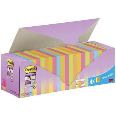 3M Haftnotiz, Post-it Super Sticky Z-notes, 76 x 76 mm, 6 farver, pakke a 24 stk. (76 x 76 mm) 3M Haftnotiz, Post-it Super Sticky Z-notes, 76 x 76 mm, 6 farver, pakke a 24 stk. (76 x 76 mm)