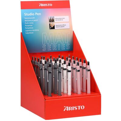 Aristo Bleistift, Feinminenstift Studio Display 30, Mat je 10 x mat-weiss,-grau,-rose (30x) Aristo Bleistift, Feinminenstift Studio Display 30, Mat je 10 x mat-weiss,-grau,-rose (30x)