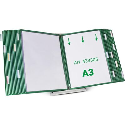 Tarifold Sichttafelsystem A3 Grün - 30 Sichttafeln Tarifold Sichttafelsystem A3 Grün - 30 Sichttafeln