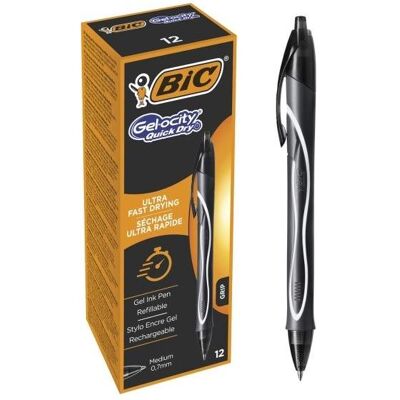Bic, Schreibstifte, Gelschreiber Gel-ocity Quick Dry 0.7 mm Schwarz, 12 Stück (12x) Bic, Schreibstifte, Gelschreiber Gel-ocity Quick Dry 0.7 mm Schwarz, 12 Stück (12x)