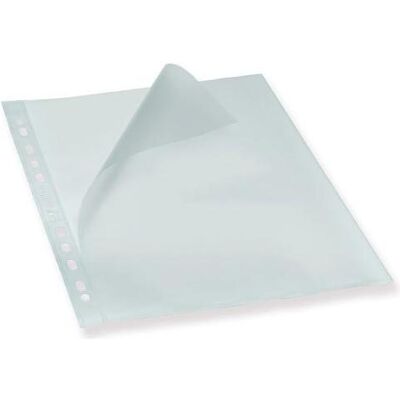 Bantex, Mappe, Plastlomme A4 0,12mm åben top/venstre med praeg - (100 stk.) (A4, 100x) Bantex, Mappe, Plastlomme A4 0,12mm åben top/venstre med praeg - (100 stk.) (A4, 100x)