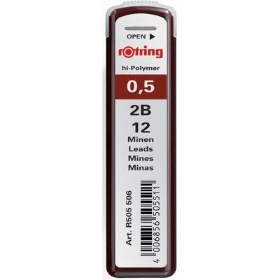 Dymo Bleistiftminen, Feinminen (12 Stk., 0.50 mm, 2B) Dymo Bleistiftminen, Feinminen (12 Stk., 0.50 mm, 2B)