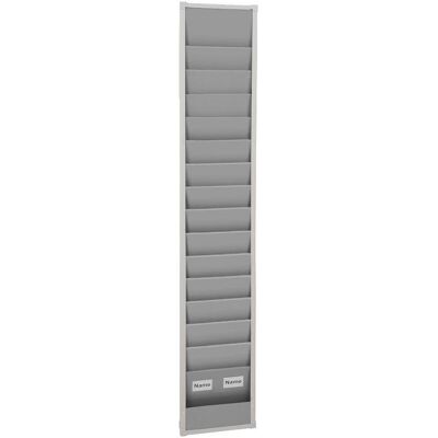 Eichner, Präsentationstafel, Werkstattplaner H1757xB315xT76 mm grau 1-reihig Eichner, Präsentationstafel, Werkstattplaner H1757xB315xT76 mm grau 1-reihig