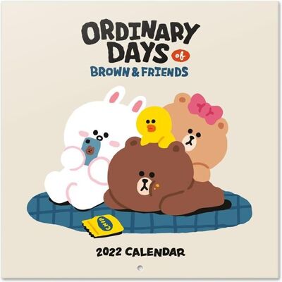 Line Friends, Kalender, Wandkalender 2022 30 x 30 cm Line Friends, Kalender, Wandkalender 2022 30 x 30 cm
