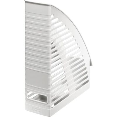 Herlitz, Dokumentenablage, Stehsammler, DIN A4, aus Kunststoff, grau mit Griffkante, oben abgerundete Ecken, für DIN A4 bis C4 (A4) Herlitz, Dokumentenablage, Stehsammler, DIN A4, aus Kunststoff, grau mit Griffkante, oben abgerundete Ecken, für DIN A4 bis C4 (A4)
