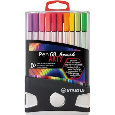 STABILO Premium-Filzstift mit Pinselspitze - Pen 68 brush - 20er Set STABILO Premium-Filzstift mit Pinselspitze - Pen 68 brush - 20er Set