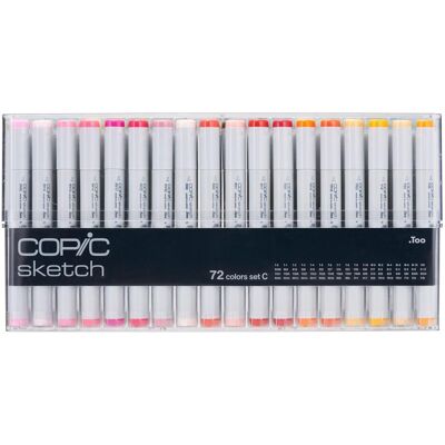 COPIC SKETCH C Set - 72 Farben - Alkoholvermarker - Kunstbedarf COPIC SKETCH C Set - 72 Farben - Alkoholvermarker - Kunstbedarf