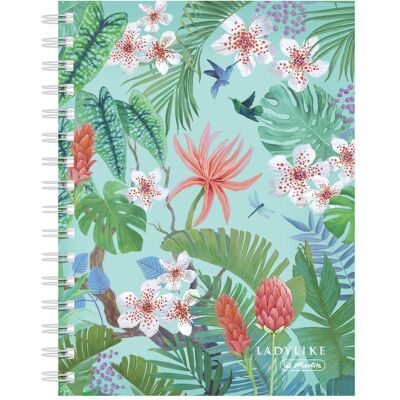 Herlitz, Heft + Block, Schulheft Spiralbuch Ladylike Jungle A5, 100 Blätter (A5, Kariert) Herlitz, Heft + Block, Schulheft Spiralbuch Ladylike Jungle A5, 100 Blätter (A5, Kariert)